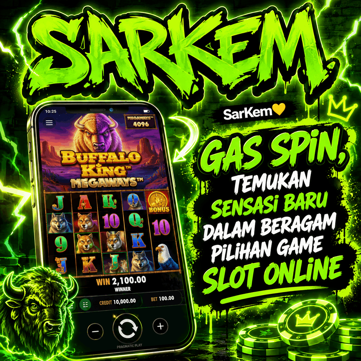 SarKem <> Gas Spin, Temukan Sensasi Baru Dalam Beragam Pilihan Game Slot Online